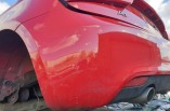 Audi A1 Sport 3 door hatchback rear bumper marks red